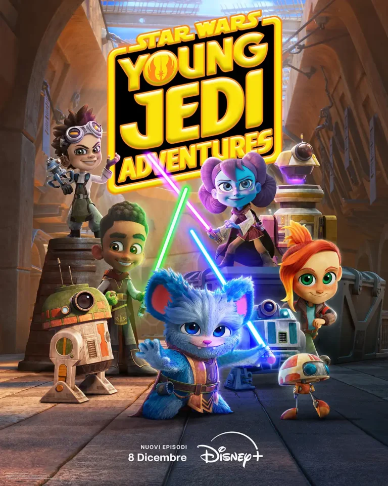 la Key Art della terza stagione della serie Star Wars: Young Jedi Adventures