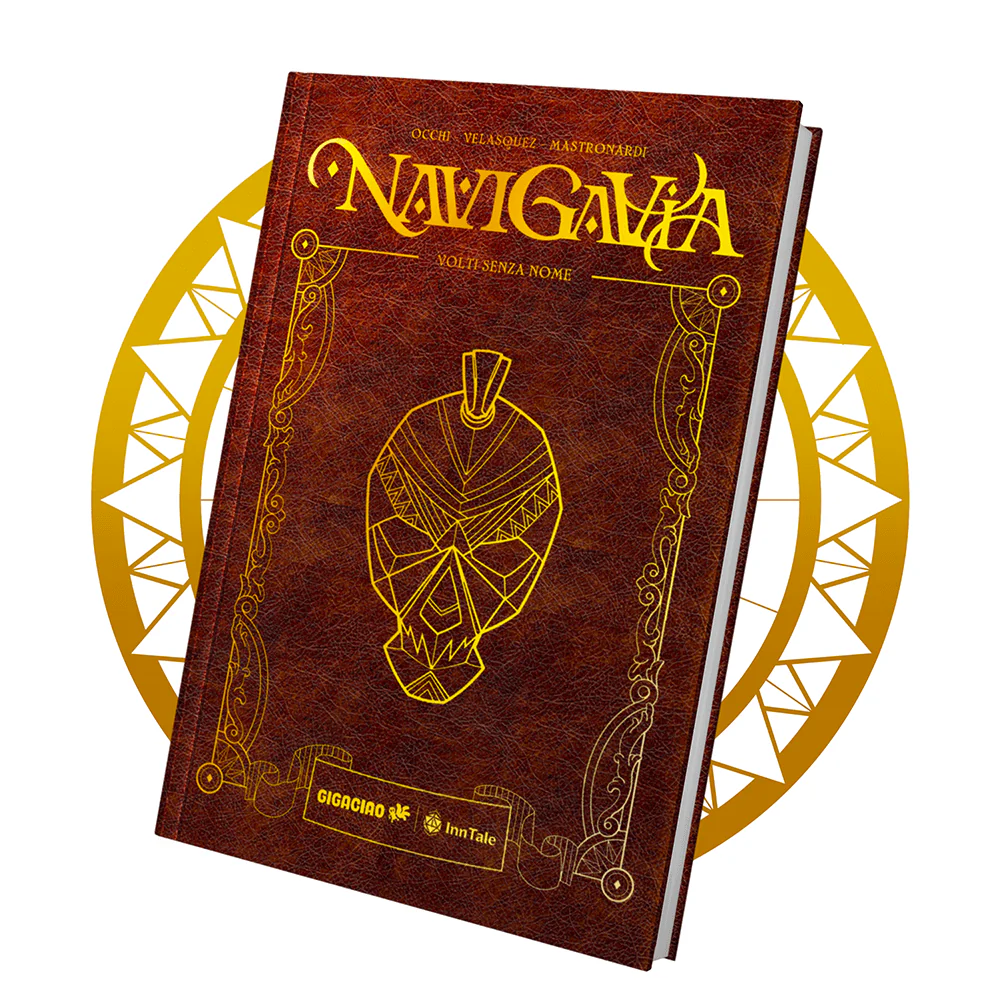 la cover Artist Edition dell'albo Navigavia, di Luca Occhi, Miguel K Velasquez, Claudio Mastronardi, Amanda Volpe, edito da Gigaciao (2025)